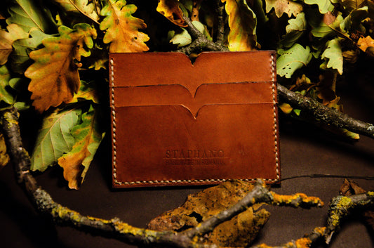 Portcard piele naturală handmade - Siena Classico